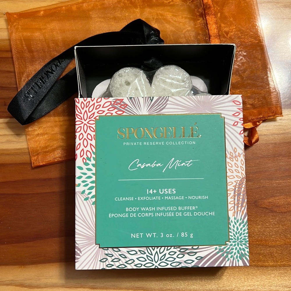 Spongellé CASABA MINT Body Buffer Sponge
